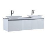 Badkamermeubel 160x45x48cm Wit - Milano ME-1600pro-1 STONEART Badkamermeubel 160x45x48cm Wit - Milano ME-1600pro-1 STONEART
