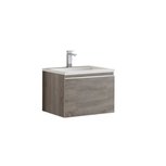 Badkamermeubel wastafel onderkast 60x45x48cm licht eiken - Milano ME-0600 STONEART Badkamermeubel wastafel onderkast 60x45x48cm licht eiken - Milano ME-0600 STONEART