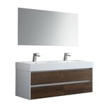 Badmeubelset 140cm EAGO Mailand ML-1400 Donker eiken houtkleur Badmeubelset 140cm EAGO Mailand ML-1400 Donker eiken houtkleur