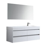 Badmeubel set 140cm EAGO Mailand ML-1400 Mat Wit (kraan rechts) Badmeubel set 140cm EAGO Mailand ML-1400 Mat Wit (kraan rechts)
