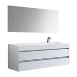 Badmeubel set 160cm EAGO Mailand ML-1600 mat wit (kraan rechts) Badmeubel set 160cm EAGO Mailand ML-1600 mat wit (kraan rechts)