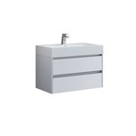 Badmeubel met wastafel EAGO Mailand ML-0800 Mat Wit 80x48 Badmeubel met wastafel EAGO Mailand ML-0800 Mat Wit 80x48