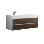 Badmeubel met wastafel EAGO Mailand ML-1400 Donker eiken 140x48 Badmeubel met wastafel EAGO Mailand ML-1400 Donker eiken 140x48