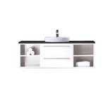Badkamermeubel met waskom EAGO Neapel NA-1400 140x47 wit-zwart Badkamermeubel met waskom EAGO Neapel NA-1400 140x47 wit-zwart