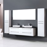 Badkamermeubelset met waskom EAGO Neapel NA-1600 wit 160x47 Badkamermeubelset met waskom EAGO Neapel NA-1600 wit 160x47