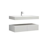 Badkamermeubel hangende wastafel 120cm glanzend wit - LP4512 Stoneart Badkamermeubel hangende wastafel 120cm glanzend wit - LP4512 Stoneart