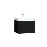 Wastafelmeubel donkergrijs 60x50 inclusief wastafel - BU-0601 Brugge Wastafelmeubel donkergrijs 60x50 inclusief wastafel - BU-0601 Brugge