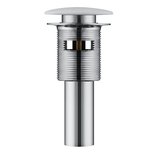 Eago PX04P Afvoerplug pop-up met overflow glanzend wit Eago PX04P Afvoerplug pop-up met overflow glanzend wit