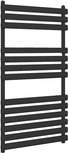 Eastbrook Tunstall - Design radiator handdoekradiator verticaal staal mat zwart 120x50cm 656 watt Eastbrook Tunstall - Design radiator handdoekradiator verticaal staal mat zwart 120x50cm 656 watt