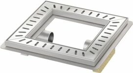 Van den Berg Zijafvoer Doucheput RVS L300XB300XH100MM Van den Berg Zijafvoer Doucheput RVS L300XB300XH100MM