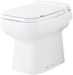 Sanibroyeur Sanicompact Luxe, Staand Toilet Met Zitting, Wit Sanibroyeur Sanicompact Luxe, Staand Toilet Met Zitting, Wit