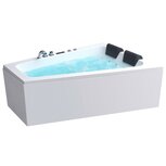 EAGO GE104E Whirlpool Bubbelbad 170x130cm Links Wit Acryl EAGO GE104E Whirlpool Bubbelbad 170x130cm Links Wit Acryl