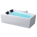 EAGO GE105E Whirlpool Bubbelbad 180x130cm Rechts Wit Acryl EAGO GE105E Whirlpool Bubbelbad 180x130cm Rechts Wit Acryl