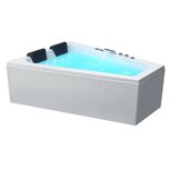 EAGO GE104TSL Whirlpool Bubbelbad 170x130cm Rechts Wit Acryl EAGO GE104TSL Whirlpool Bubbelbad 170x130cm Rechts Wit Acryl