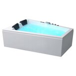 EAGO GE105TSL Whirlpool Bubbelbad 180x130cm Rechts Wit Acryl EAGO GE105TSL Whirlpool Bubbelbad 180x130cm Rechts Wit Acryl