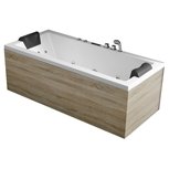 EAGO GE108E Whirlpool Bubbelbad 190x90cm met Hout Paneel Rechts EAGO GE108E Whirlpool Bubbelbad 190x90cm met Hout Paneel Rechts