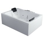 EAGO GE115TSL Whirlpool Bubbelbad 180x130cm met Acryl-Paneel EAGO GE115TSL Whirlpool Bubbelbad 180x130cm met Acryl-Paneel