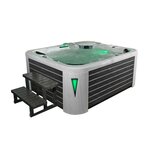 Eago AWT Whirlpool SPA IN-591 Premium Silver Marble 220x186 Grijs Eago AWT Whirlpool SPA IN-591 Premium Silver Marble 220x186 Grijs