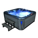 Eago AWT Whirlpool SPA IN-594 Premium Cloudy Black 215x215 Grijs Eago AWT Whirlpool SPA IN-594 Premium Cloudy Black 215x215 Grijs