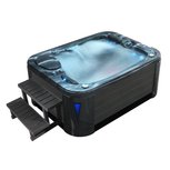 Eago AWT SPA IN-595 Premium Extreme Cloudy Black 200x150 Grijs Eago AWT SPA IN-595 Premium Extreme Cloudy Black 200x150 Grijs
