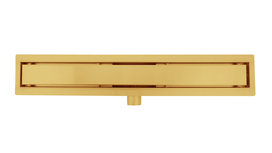 Huckle Douchegoot RVS Goud A02S 900X110X70MM Huckle Douchegoot RVS Goud A02S 900X110X70MM