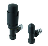 Eastbrook - Radiatorkraan thermostatische met afsluiter in mat antraciet met hoekaansluiting Eastbrook - Radiatorkraan thermostatische met afsluiter in mat antraciet met hoekaansluiting