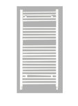 Eastbrook Wendover Straight Handdoekradiator Staal Wit 160x75cm Eastbrook Wendover Straight Handdoekradiator Staal Wit 160x75cm