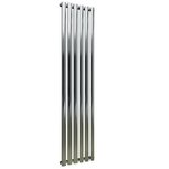 Eastbrook Tunstall designradiator verticaal Staal Chroom 180x42m Eastbrook Tunstall designradiator verticaal Staal Chroom 180x42m